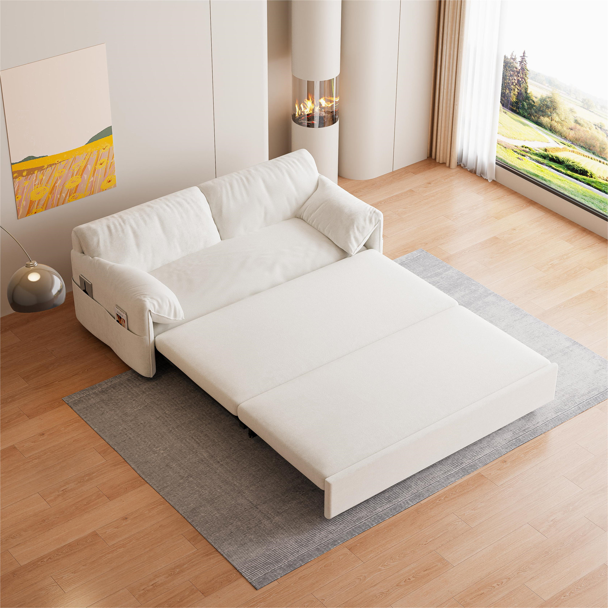 Latitude Run® 63.8" Queen Pull Out Sofa Bed Wayfair